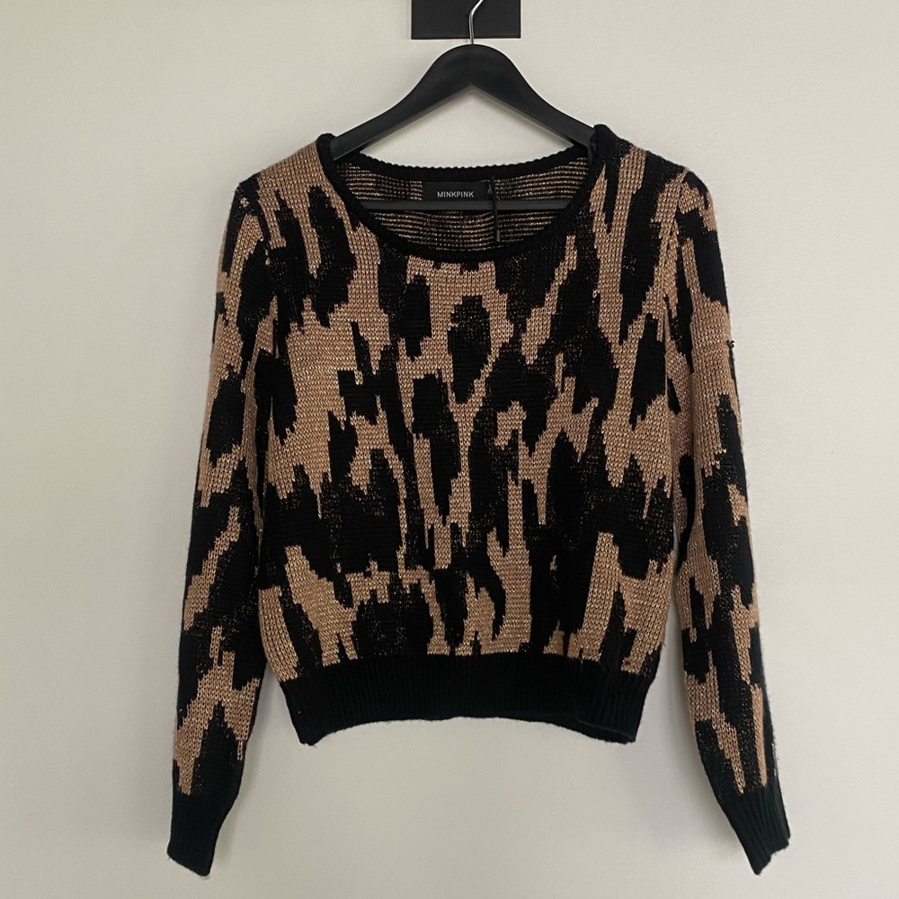 MinkPink Leopard Sweater
